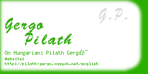 gergo pilath business card
